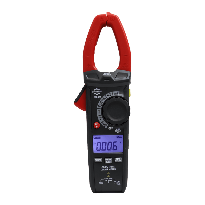 Spartna SPR-211 600A AC/DC True RMS Clamp Meters