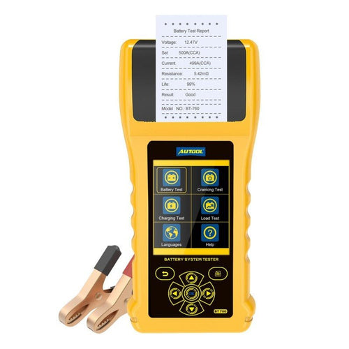 AUTOOL BT760 Battery Tester with Printer