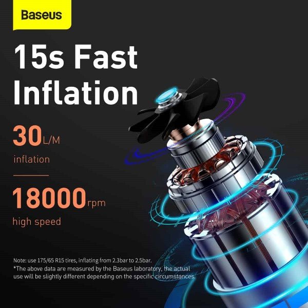 Baseus Super Mini Inflator Pump Air Compressor Portable