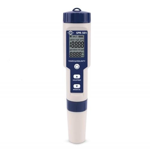 Spartna SPR-501 5 in 1 Water Quality Testing Meter (pH/TDS/EC/Salinity/Temperature)