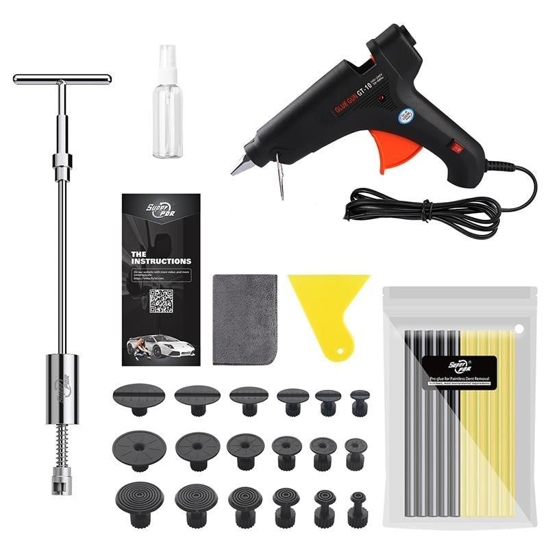 Super PDR Car Body Paintless Dent Repair Black Tools Kit (33pcs)