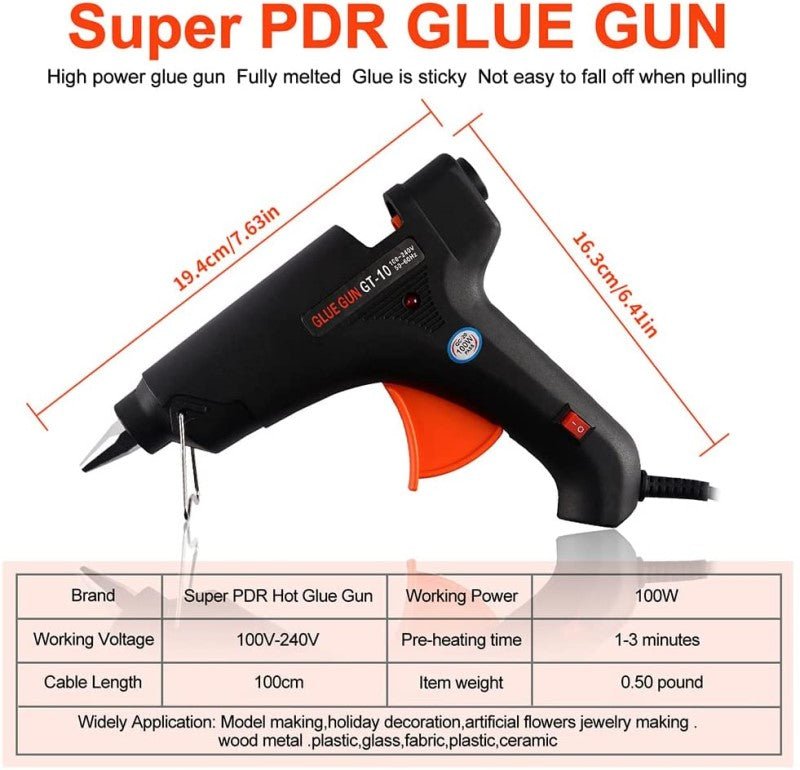 Super PDR Car Body Paintless Dent Repair Black Tools Kit (43pcs)