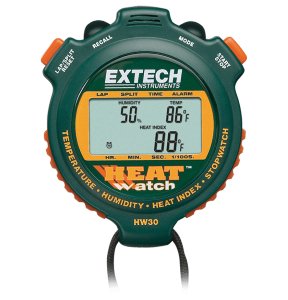 EXTECH HW30 HeatWatch™ Stopwatch with Heat Index, Humidity, Temperature, and Up/Down Timer