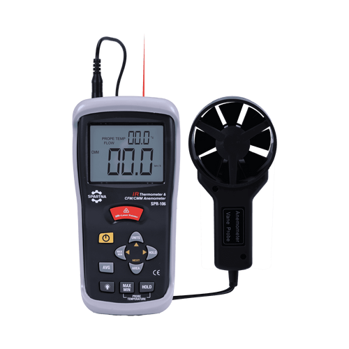 SPARTNA SPR-106 CFM/CMM Thermo-Anemometer + IR Thermometer