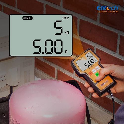 Elitech LMC-100A Refrigerant Charging Scale For HVAC 220 Lbs With Case