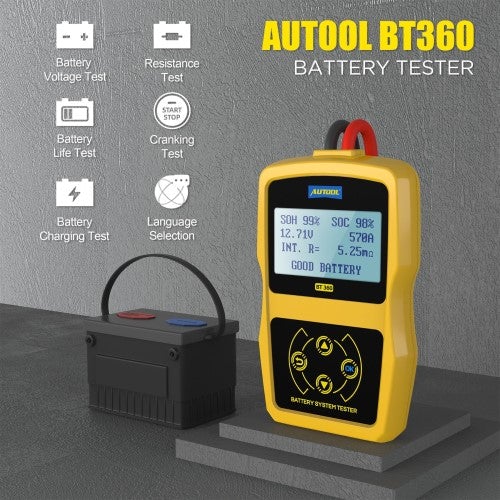 Autool BT360 Car Battery Tester 12V