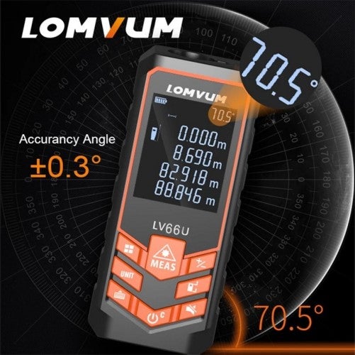 LOMVUM Laser Distance Meter 120m LV66U120M