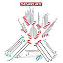 STARKLIPS 12960 Professional Paintless Dent Removal Tools Rod Set 55Pcs