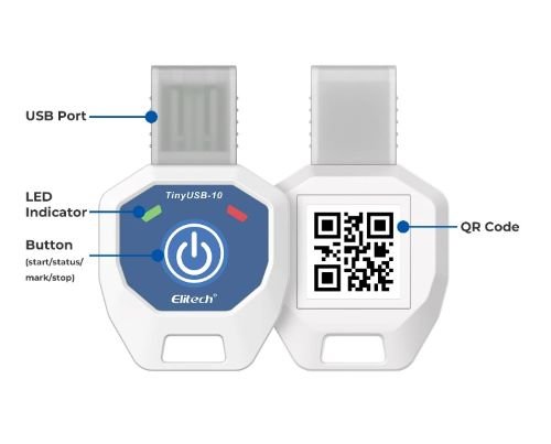 Elitech TinyUSB Single-Use Temperature Recorder Data Logger